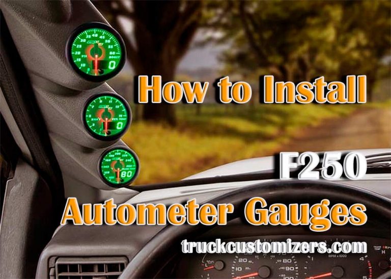How to Install F250 Autometer Gauges