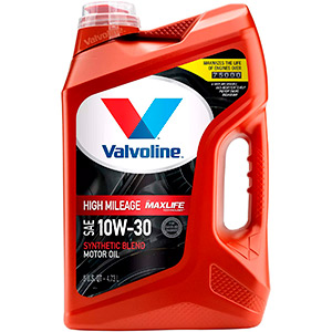 alvoline High Mileage with MaxLife Technology SAE 10W-30 Synthetic Blend Motor Oil
