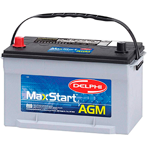 Delphi BU9065 MaxStart AGM Premium Automotive Battery, Group Size 65