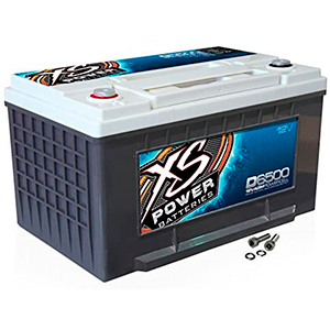 XS Power D6500 XS Series 12V 3,900 Amp AGM High Output Battery with M6 Terminal Bolt