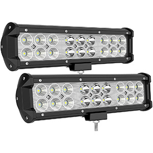 YITAMOTOR LED Light Bar 2Pack 54W 9inch Led Light Pod Spot Flood Combo Offroad Light