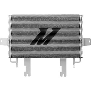 Mishimoto MMTC-F2D-03SL Transmission Cooler Compatible With Ford 6.0 Powerstroke 2003-2007 Silver