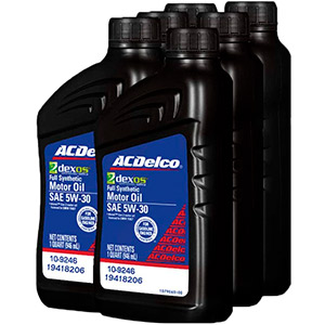 ACDelco 19418206 GM Original Equipment dexos1 5W-30 Full Synthetic Motor Oil - .946 L (Pack of 6)