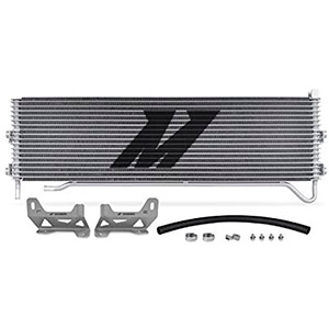 Mishimoto MMTC-F2D-08SL Transmission Cooler Compatible With Ford 6.4 Powerstroke 2008-2010 Silver