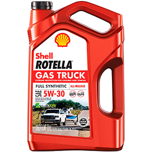 Shell Rotella - 550050319 Gas Truck Full Synthetic 5W-30 Motor Oil for Pickups and SUVs (5-Quart, Pack of 1)