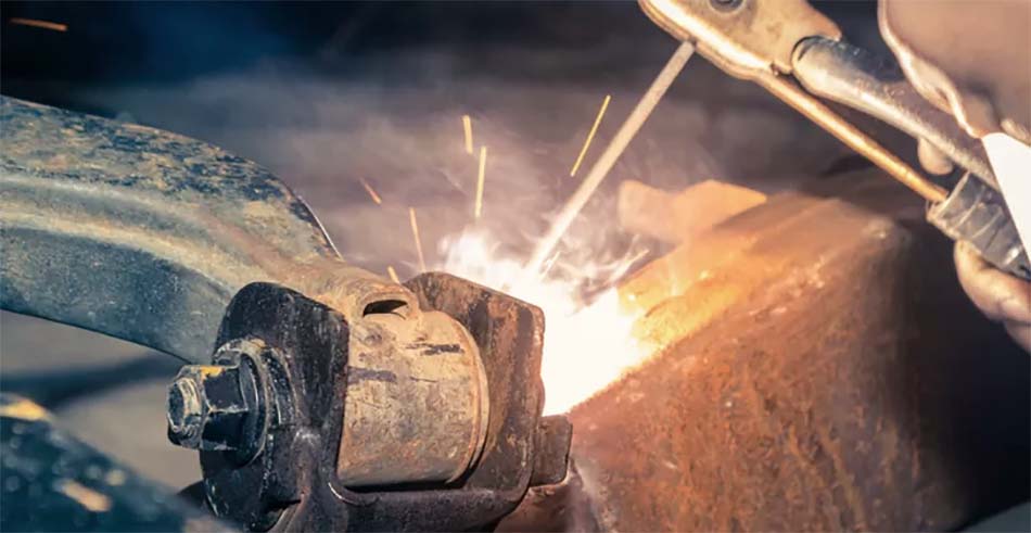 Welding a Car Frame 