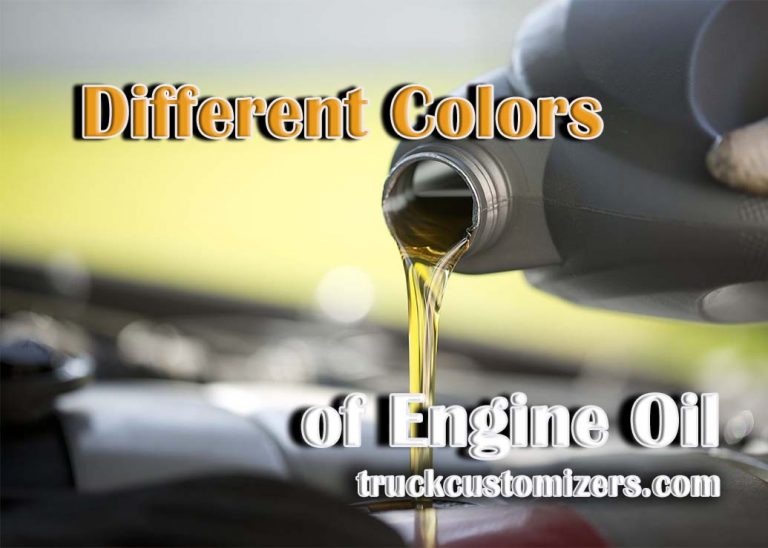 Different Colors of Engine Oil