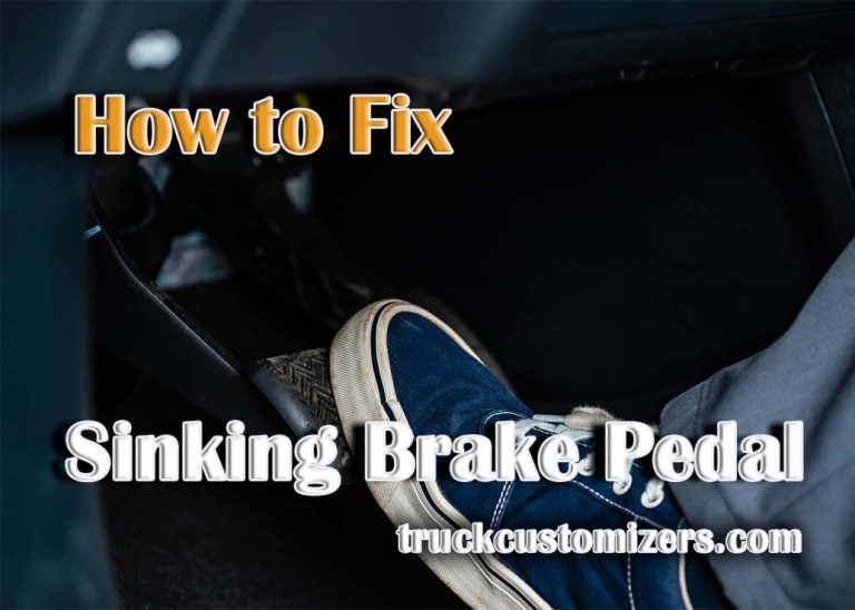 How to Fix a Sinking Brake Pedal